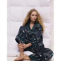 Dream Satin Printed Revere Pyjama Set