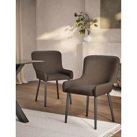 Set of 2 Braxton Boucle Dining Chairs