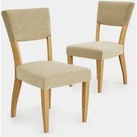 Set of 2 Riley Oak Dining Chairs