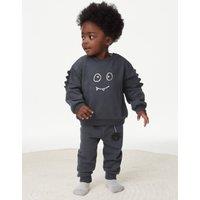 2pc Cotton Rich Halloween Monster Outfit (0-3 Yrs)