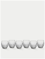 Set of 6 Mixology Textured Tumblers