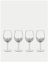 Set of 4 Mixology Textured Wine & Spritz Glasses