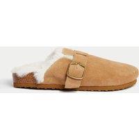 Kids Suede Slippers (9 Small - 6 Large)