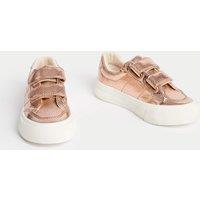 Kids Metallic Riptape Trainers (4 Small - 2 Large)