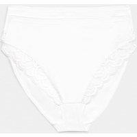 M&S 2 Pack Amelia Lace Cotton Rich Shaping Knickers White