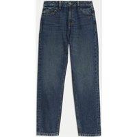 M&S Pure Cotton Relaxed Fit Jeans (6-16 Yrs) Dark Denim
