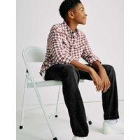 M&S Pure Cotton Relaxed Fit Jeans (6-16 Yrs) Black