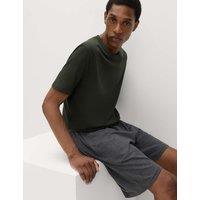 M&S Pure Cotton Pyjama Set Khaki Mix