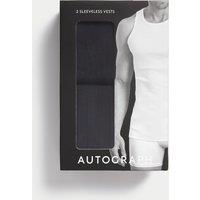 2pk Supima Cotton Drop Needle Sleeveless Vest Box