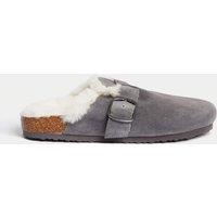 Kids Suede Slippers (9 Small - 6 Large)