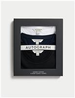 Autograph 3 Pack Pure Supima Cotton T-Shirts Navy Mix