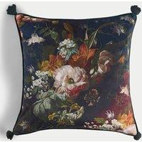 Velvet Floral Cushion