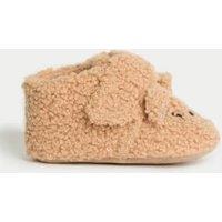 Baby Spencer Bear Slipper Pram Shoes (0-18 Mths)