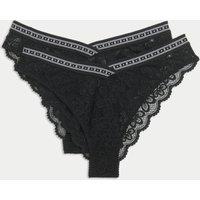 2pk Cleo Lace Miami Brazilian Knickers
