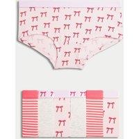 7pk Cotton with Stretch Bow Shorts (5-16 Yrs)