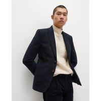 Italian Moleskin Single Breasted Blazer