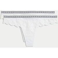 2pk Cleo Lace Thongs