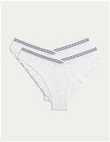 2pk Cleo Lace Miami Brazilian Knickers