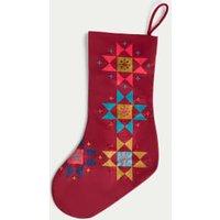 Red Velvet Patchwork Stocking