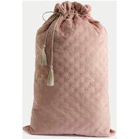 Pink Velvet Quilted Sack