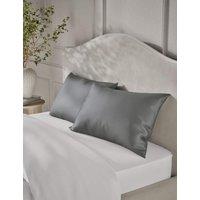 M&S Pure Mulberry Silk Pillowcase Charcoal