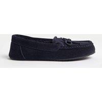 Suede Moccasin Slippers