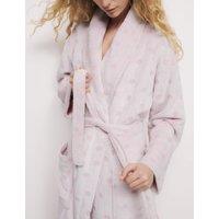 Fleece Polka Dot Dressing Gown