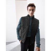 Funnel Neck Quilted Gilet