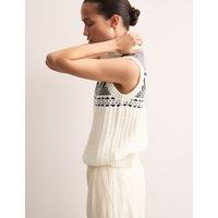 Pure Lambswool Fair Isle V-Neck Knitted Vest