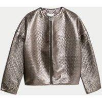 Metallic Bomber Jacket