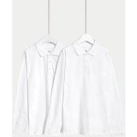 2pk Unisex Pure Cotton Polo Shirts (2-18 Yrs)