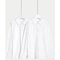 2pk Unisex Pure Cotton Polo Shirts (2-18 Yrs)