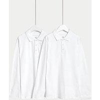 2pk Unisex Pure Cotton Polo Shirts (2-18 Yrs)