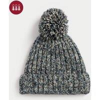 Cotton Rich Twist Knit Fleece Lined Beanie