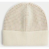 Wool Rich Textured Beanie Hat