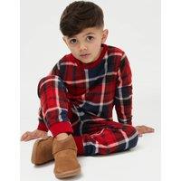 Fleece Checked Pyjamas (1-16 Yrs)