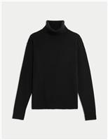 Pure Cashmere Roll Neck Jumper
