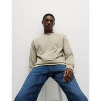 Pure Cotton Crew Neck Sweatshirt