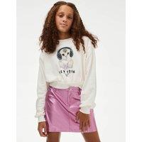 Cotton Rich New York Cat Sweatshirt (6-16 Yrs)