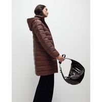 Feather & Down Padded Puffer Coat