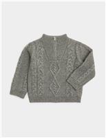 Knitted Ribbed Jumper (0-8 Yrs)