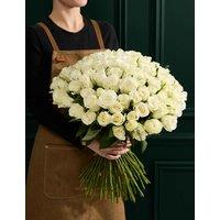 M&S Flower Market 100 White Roses