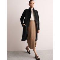 Pure Wool Single Breasted Boyfriend Coat