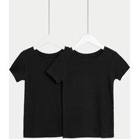 M&S 2 Pack Heatgen Thermal Tops (2-14 Yrs) Black