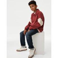 Cotton Rich Half Zip Sweatshirt (6-16 Yrs)