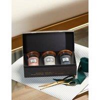 Set of 3 Mini Floral Candles Gift Set