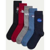 5pk NASA Cotton Rich Socks