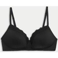 Lace Trim Non-Wired T-Shirt Bra (A-E)