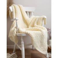 Moss Stitch Blanket Knitting Kit