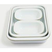 4 Piece Enamel Stacking Oven Trays